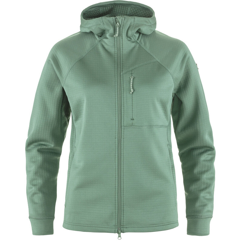 

Женская флисовая куртка с капюшоном Abisko Grid Fjallraven, зеленый