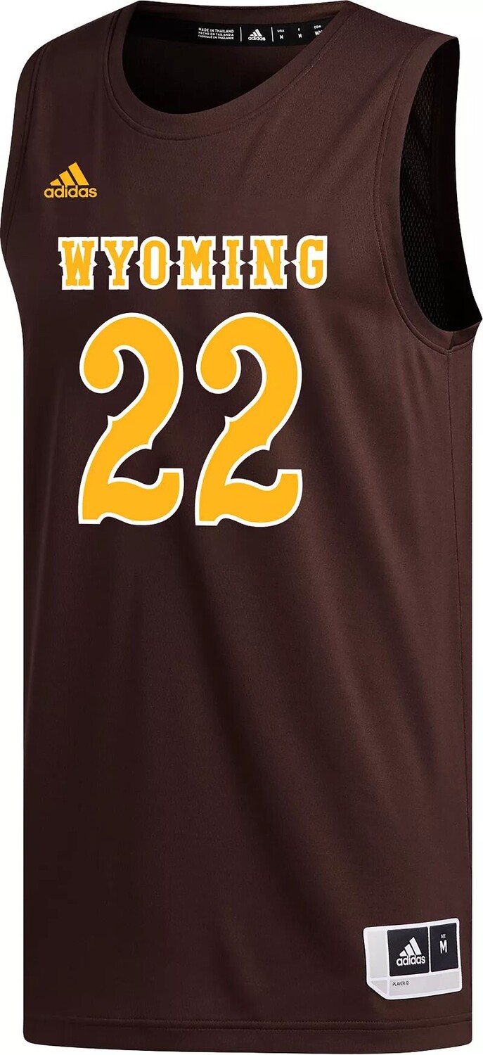 

Мужская баскетбольная майка Adidas Wyoming Cowboys Brown Swingman