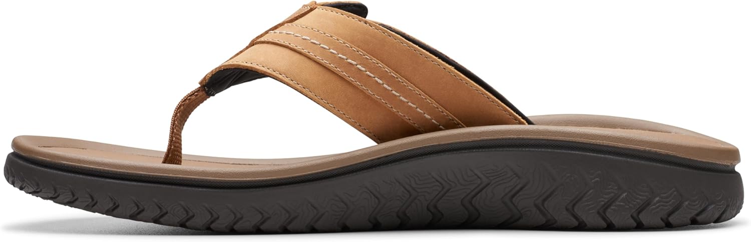 Мужские шлепанцы Clarks 261769877, светло-коричневый — фото 3