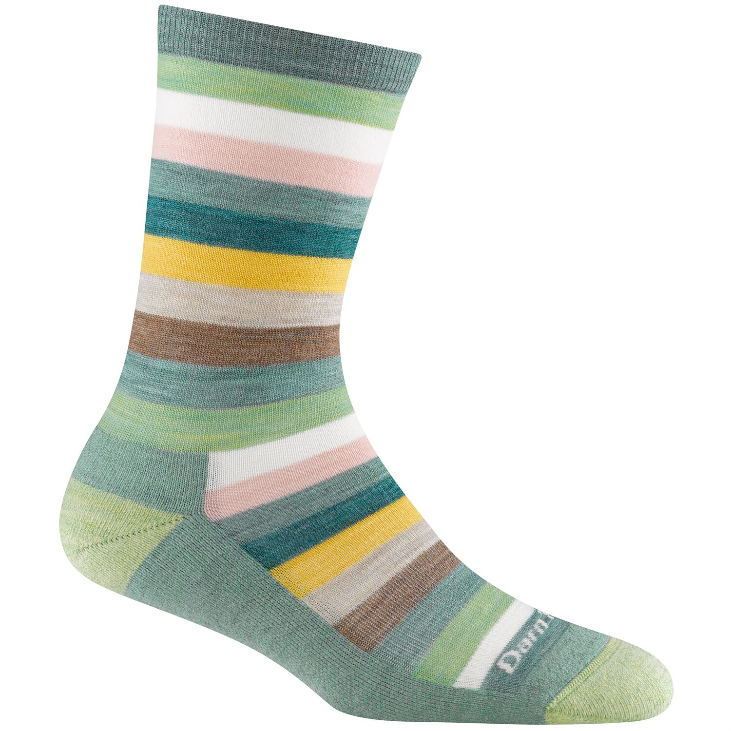 

Носки Darn Tough Mystic Stripe Lightweight Cushion Crew, цвет Seafoam