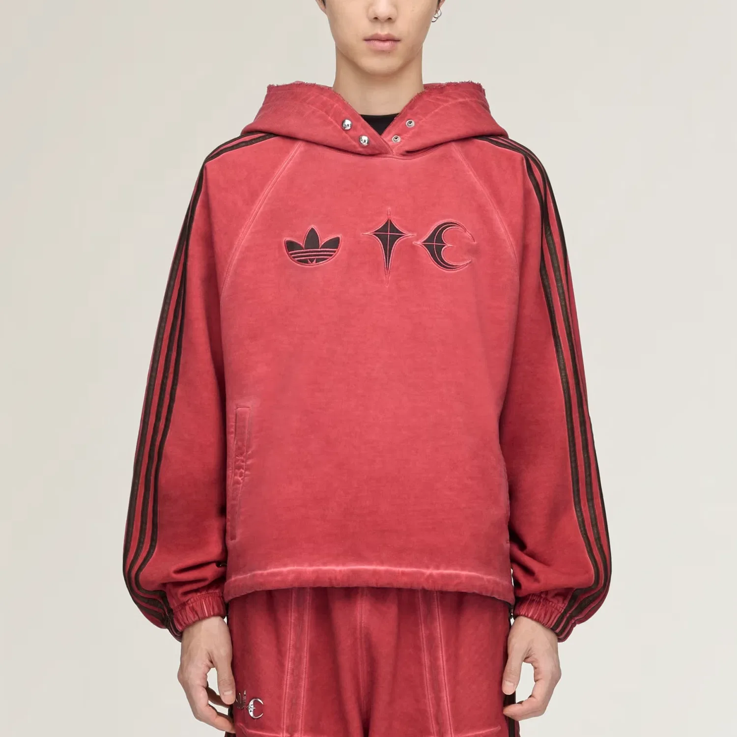 Толстовка x THUG CLUB SWEAT, унисекс Adidas Originals, Energy Red — фото 4