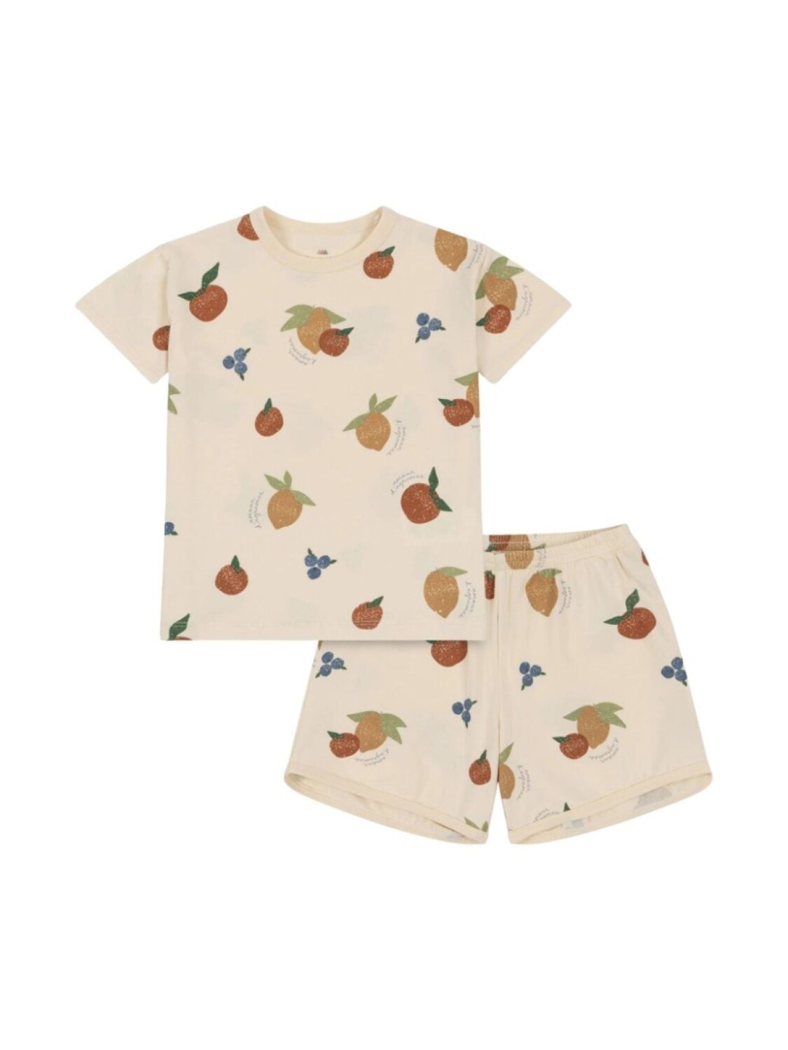 

Комплект Fruity из топа и шортов Konges Sløjd, нейтральный цвет