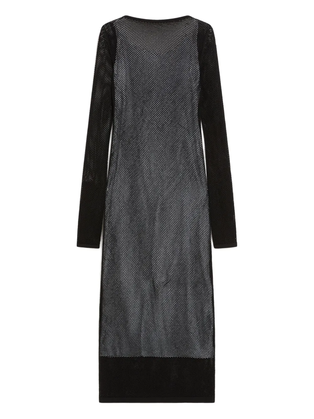 

Платье из сетки с длинными рукавами SPORTMAX, черный