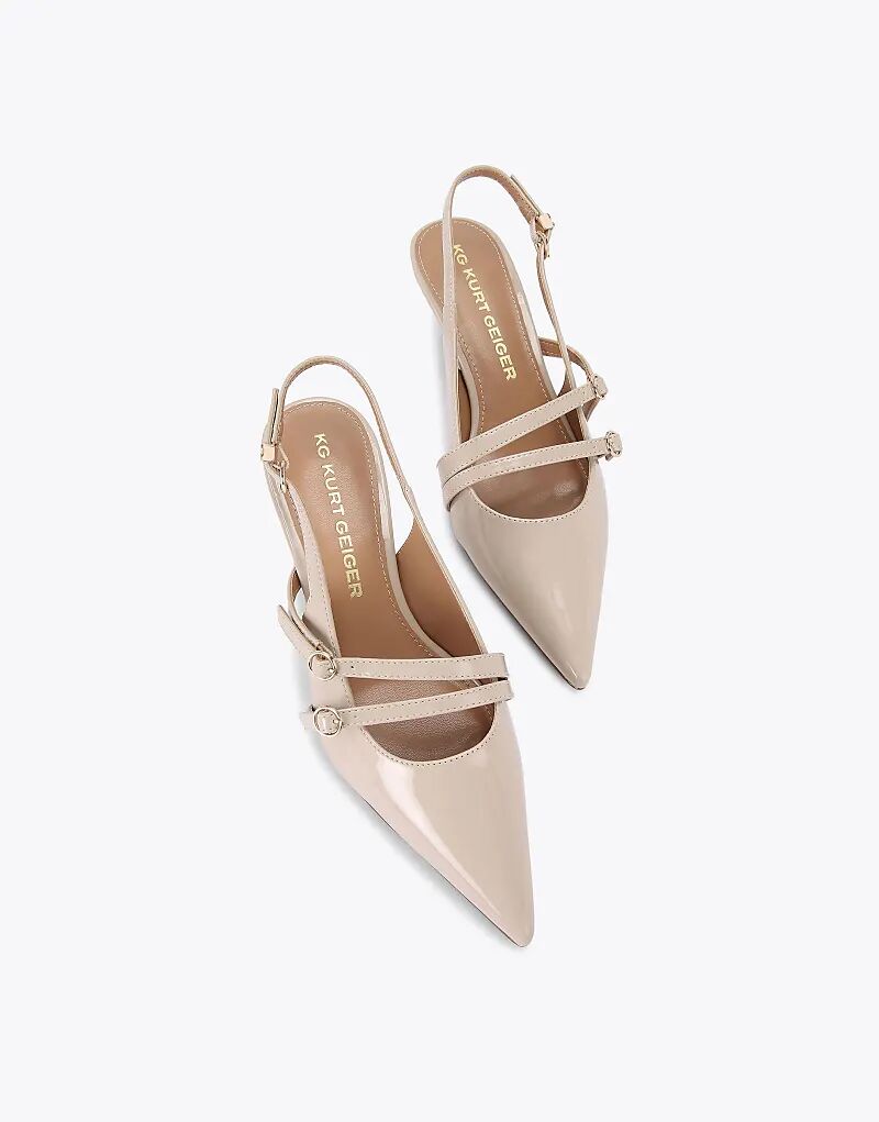 Туфли KG Kurt Geiger Sienna на каблуке цвета кости — фото 2