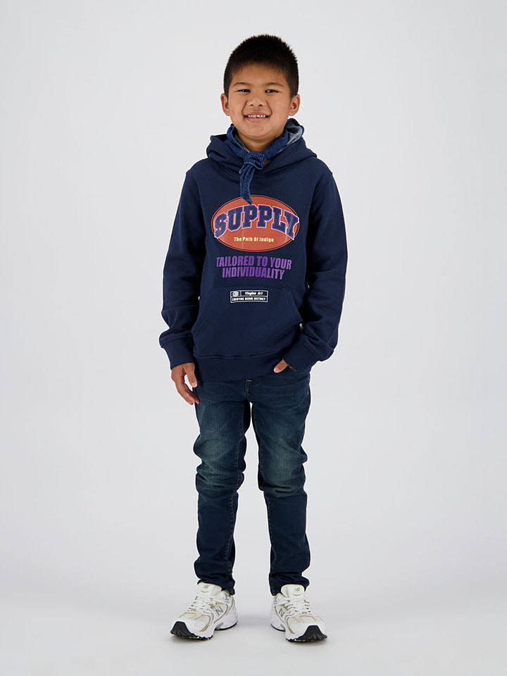 

Темно-синяя толстовка с капюшоном Vingino