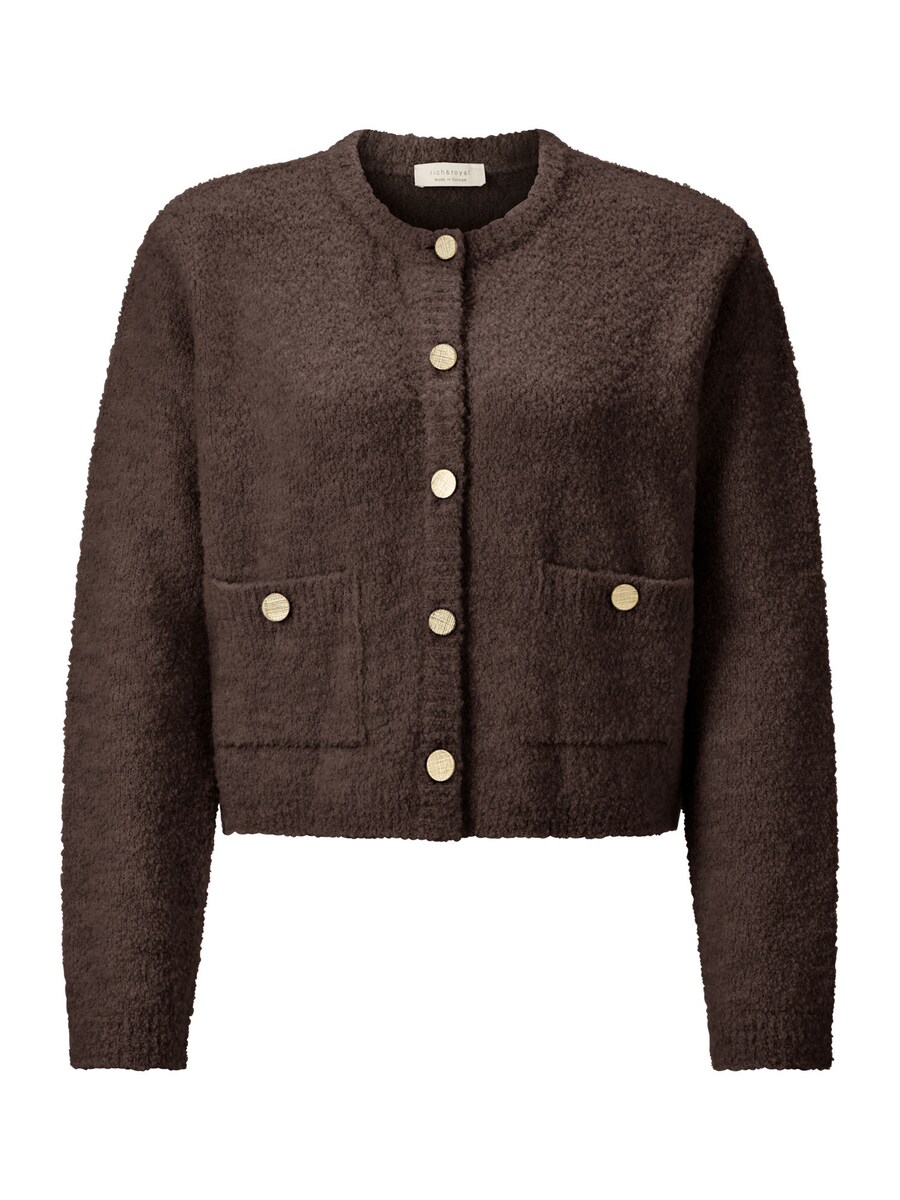 

Вязаный кардиган Rich & Royal, шоколадный