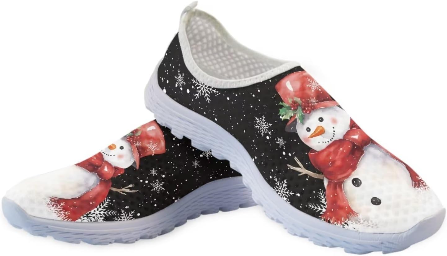 

Кроссовки Belidome с животным принтом на шнуровке для взрослых женщин и мужчин, легкие, дышащие и удобные, Snowman Style