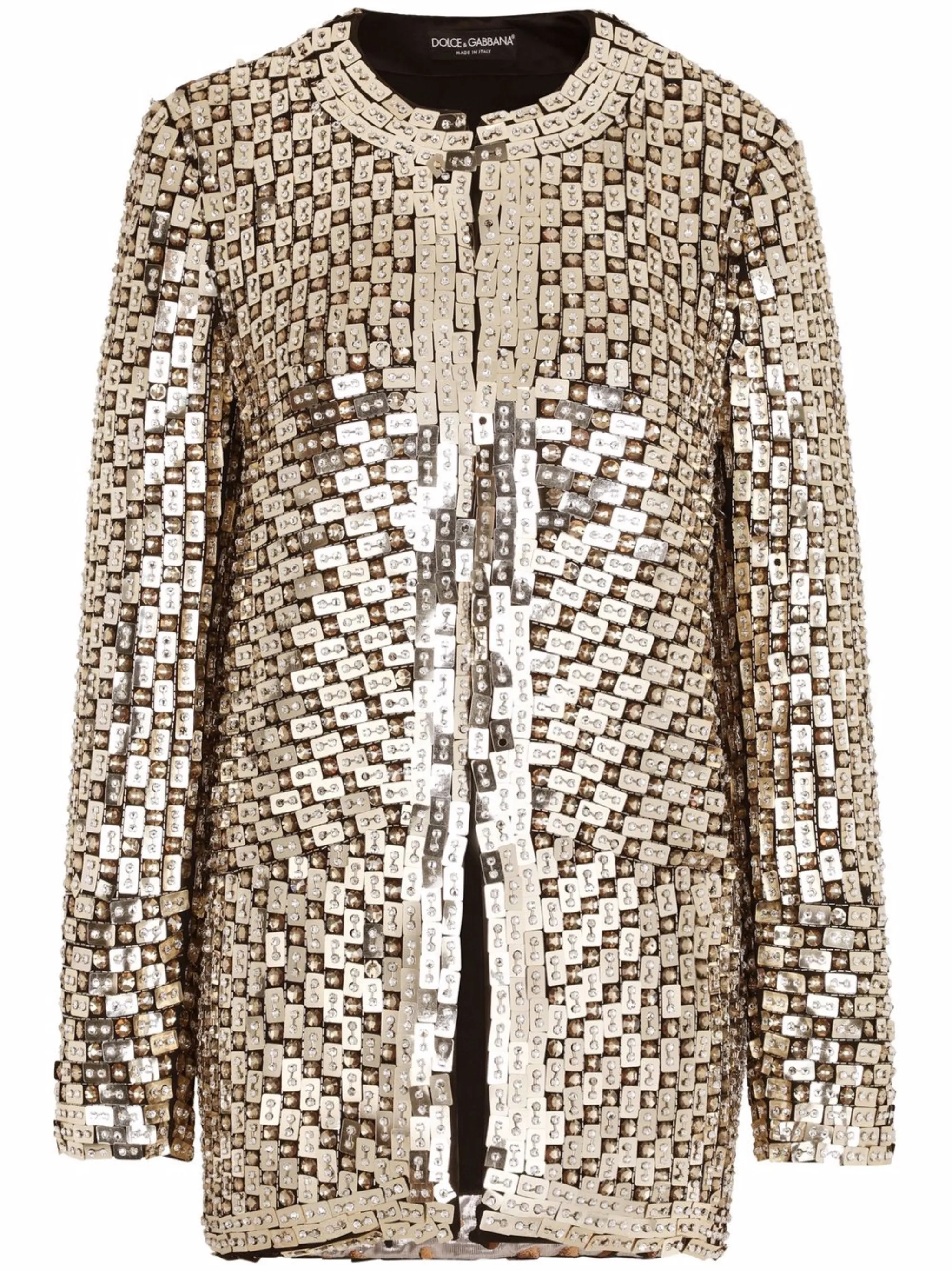 

Декорированный жакет без застежки Dolce & Gabbana, золотистый