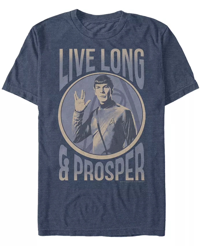 

Футболка с коротким рукавом Star Trek Men's The Original Series Spock Being Prosper Fifth Sun, синий
