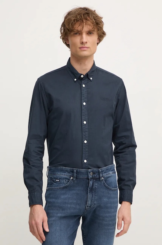 

Хлопковая рубашка MANLEY Pepe Jeans, темно-синий