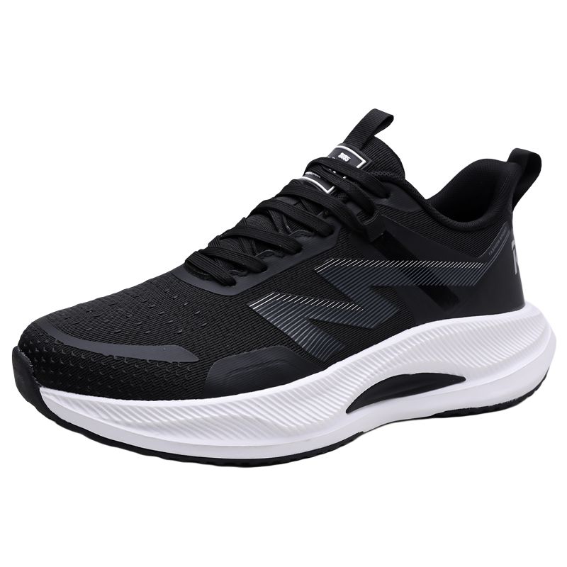 

Износостойкие, дышащие, легкие, низкие повседневные кроссовки для бега для мужчин MUSNODO, Black