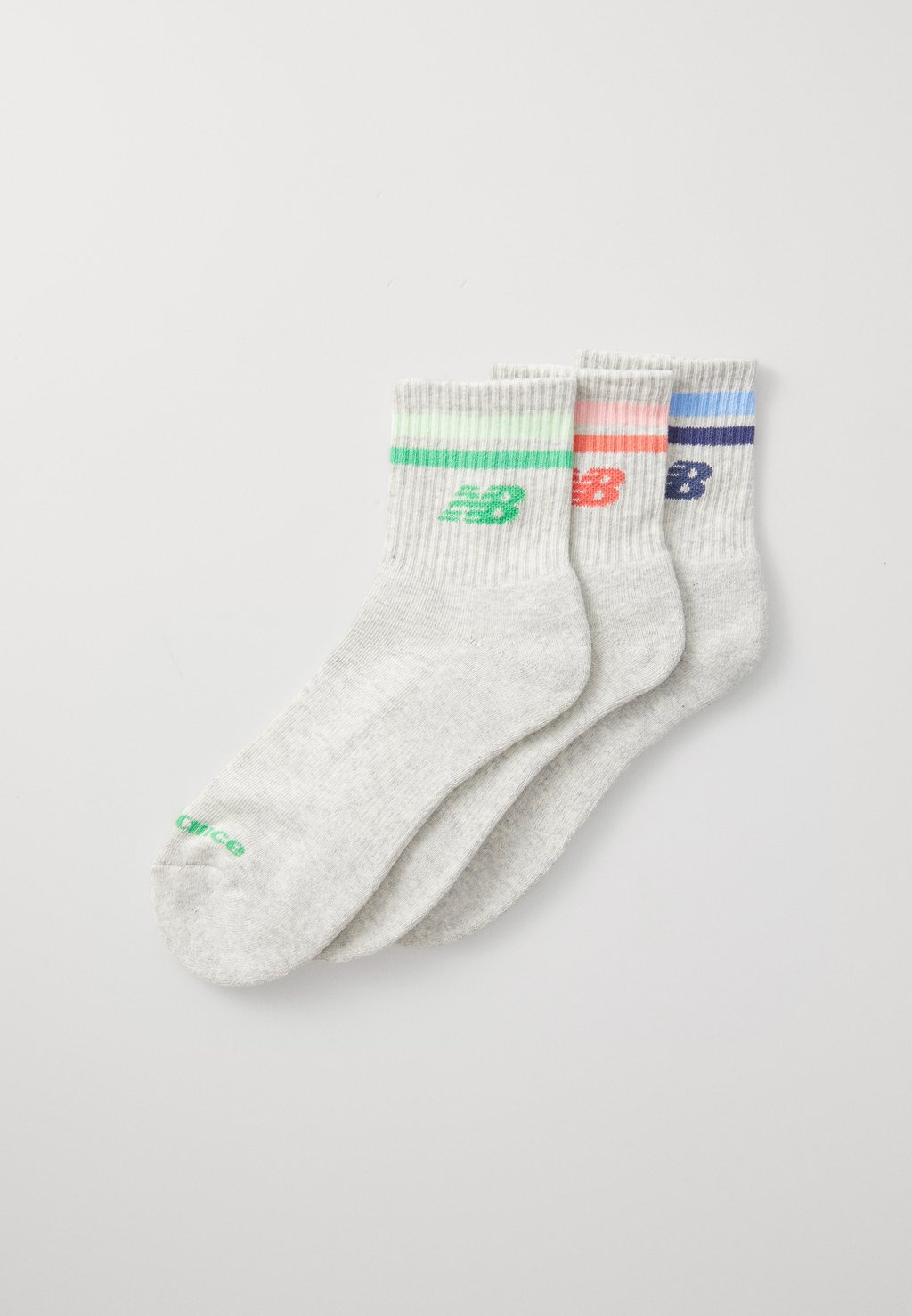 

Носки EVERYDAY STRIPE ANKLE UNISEX 3 PACK New Balance, пятнистый серый