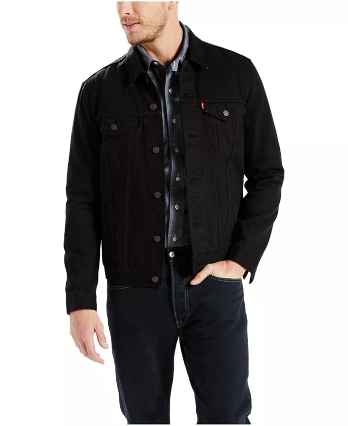 

Мужская джинсовая куртка-косуха Regular Fit Stretch Levi's, черный