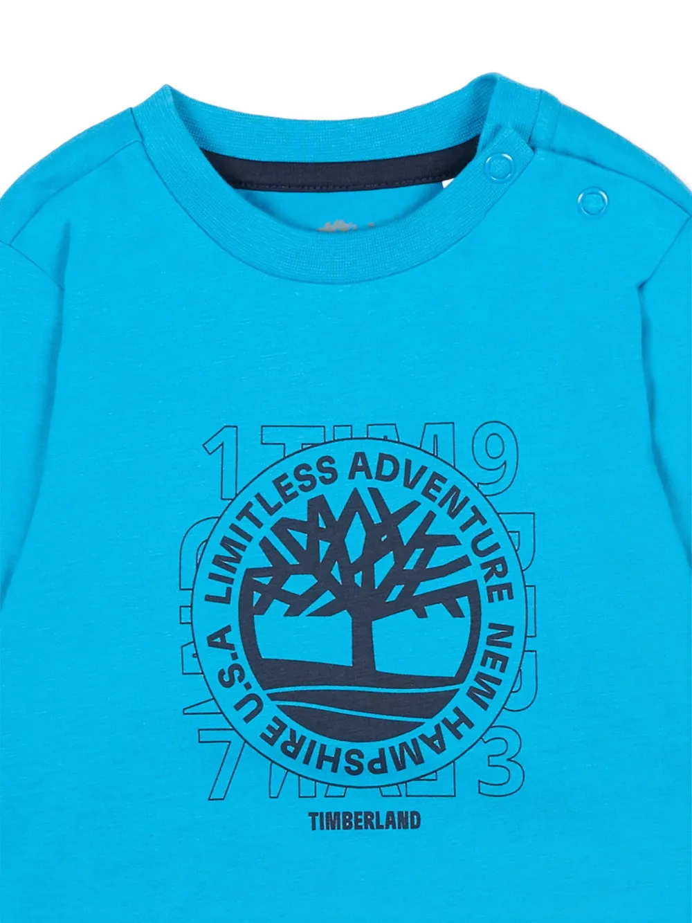 Графическая футболка с длинными рукавами Timberland Kids, синий — фото 3