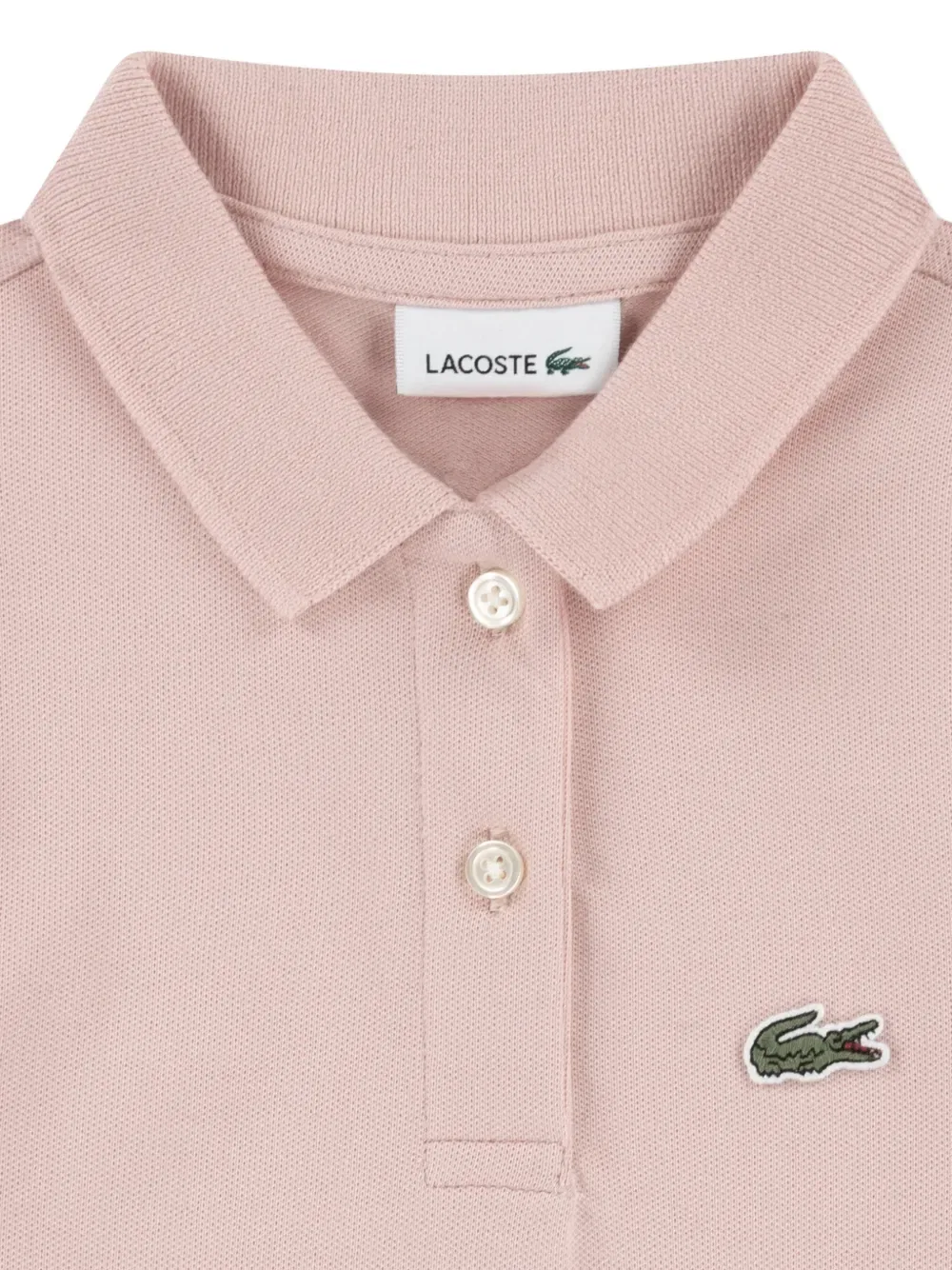 Платье А-силуэта с воротником Lacoste Kids, розовый — фото 3