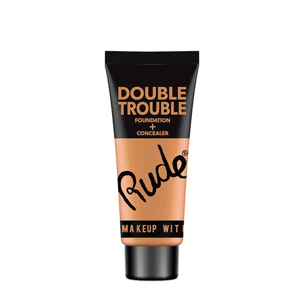 

База под макияж и консилер Double Trouble Foundation Rude, цвет warm natural