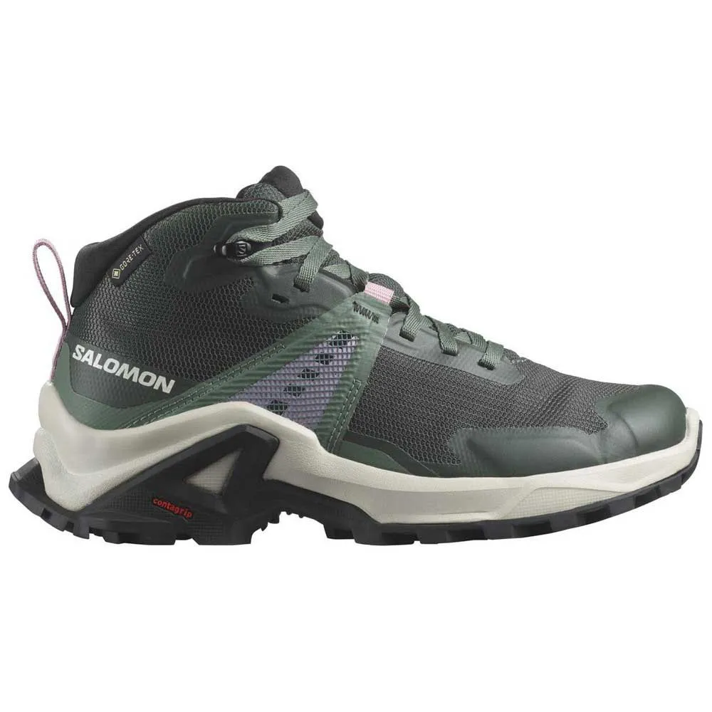 

Походные ботинки Salomon X Raise Mid Goretex, зеленый