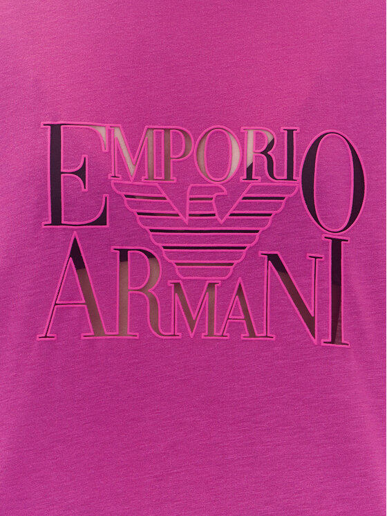 Свободная футболка EW000616 AF12187 UA227 Emporio Armani, розовый — фото 4