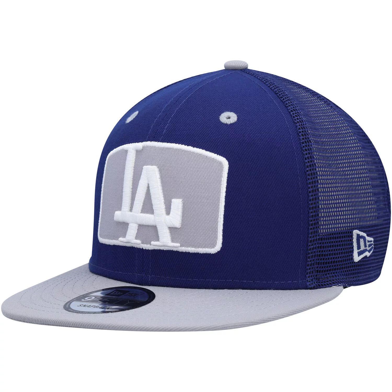 

Мужская кепка New Era Royal/серая с логотипом Los Angeles Dodgers Zoom Trucker 9FIFTY Snapback