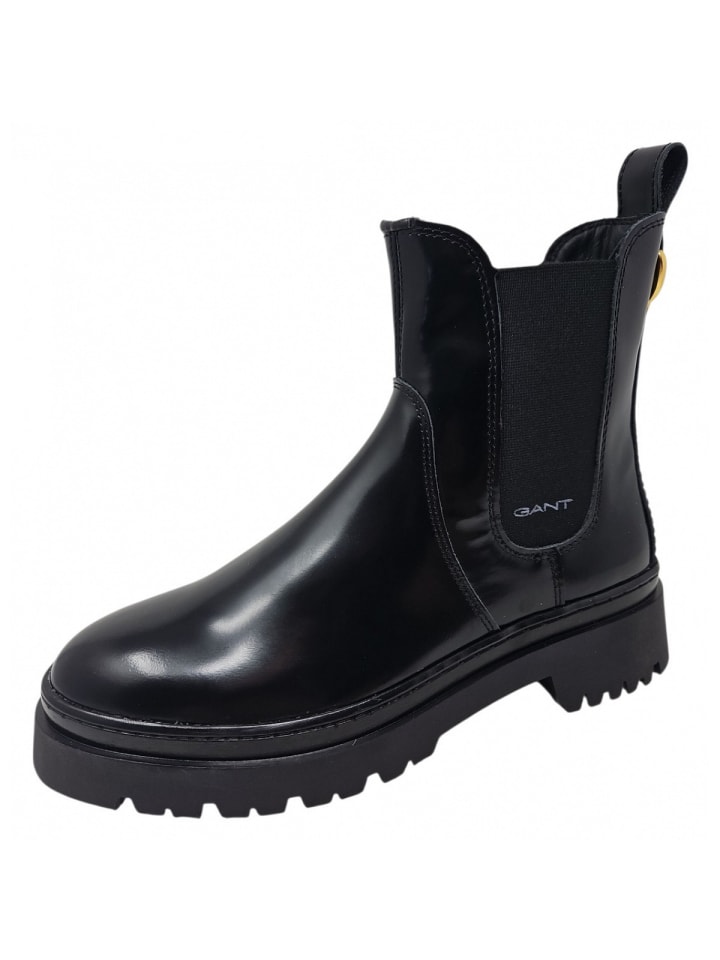 Женские ботинки челси Gant из гладкой кожи, черный