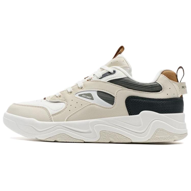 

XTEP Низкие противоскользящие износостойкие кроссовки для скейтбординга, мужские, белые, черные