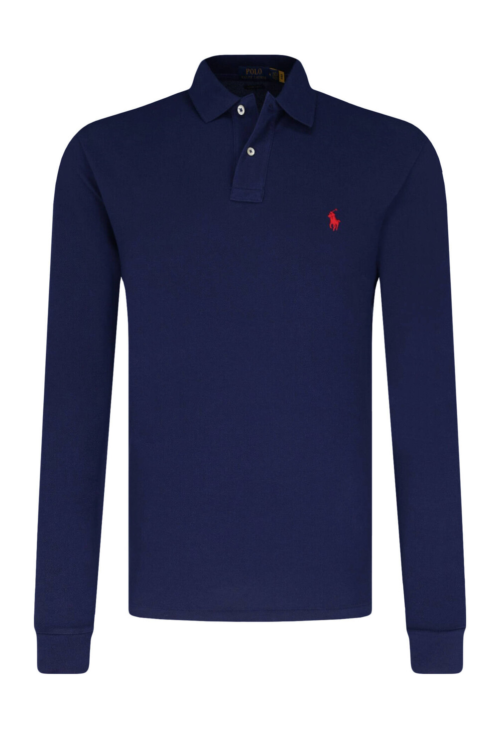 

Поло POLO RALPH LAUREN custom slim fit, темно-синий
