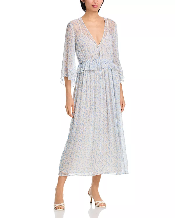 

Платье в стиле бохо от Аэрин Velvet By Graham & Spencer, синий