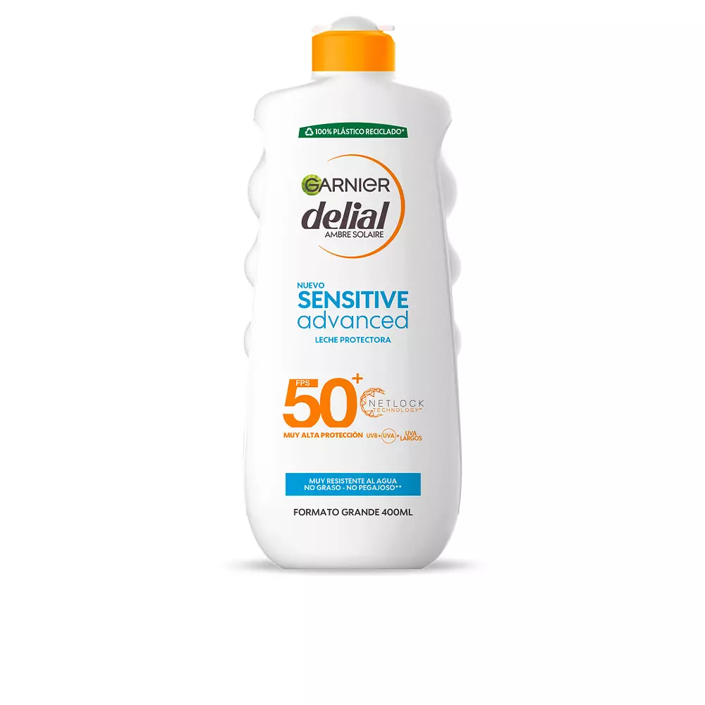 

Солнцезащитный крем Sensitive Advanced Leche Spf50+ Garnier, 400 мл