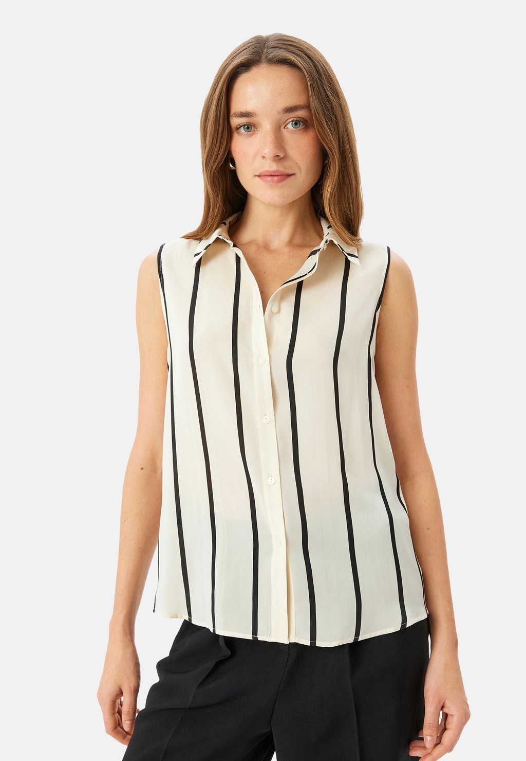 

Топ Button-down blouse Koton, черный