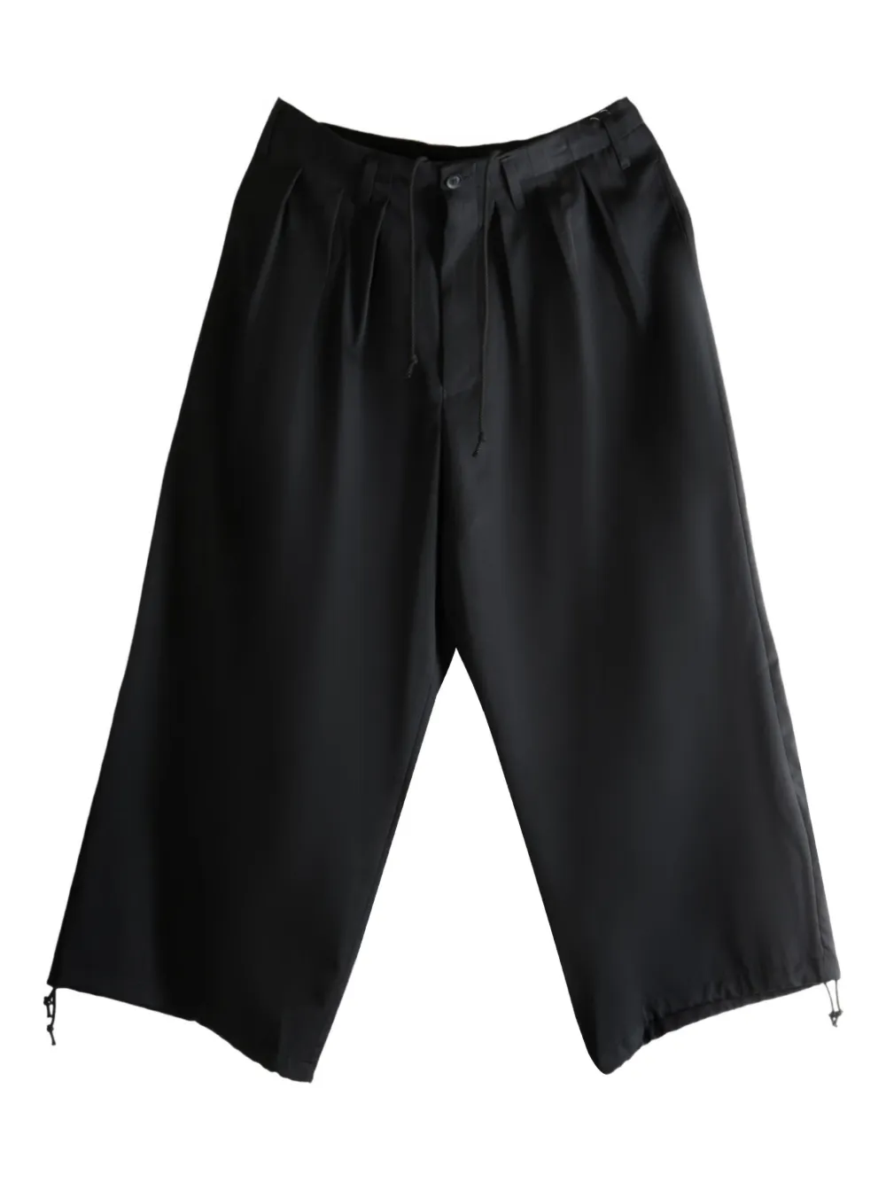 

Плиссированные брюки Yohji Yamamoto, черный
