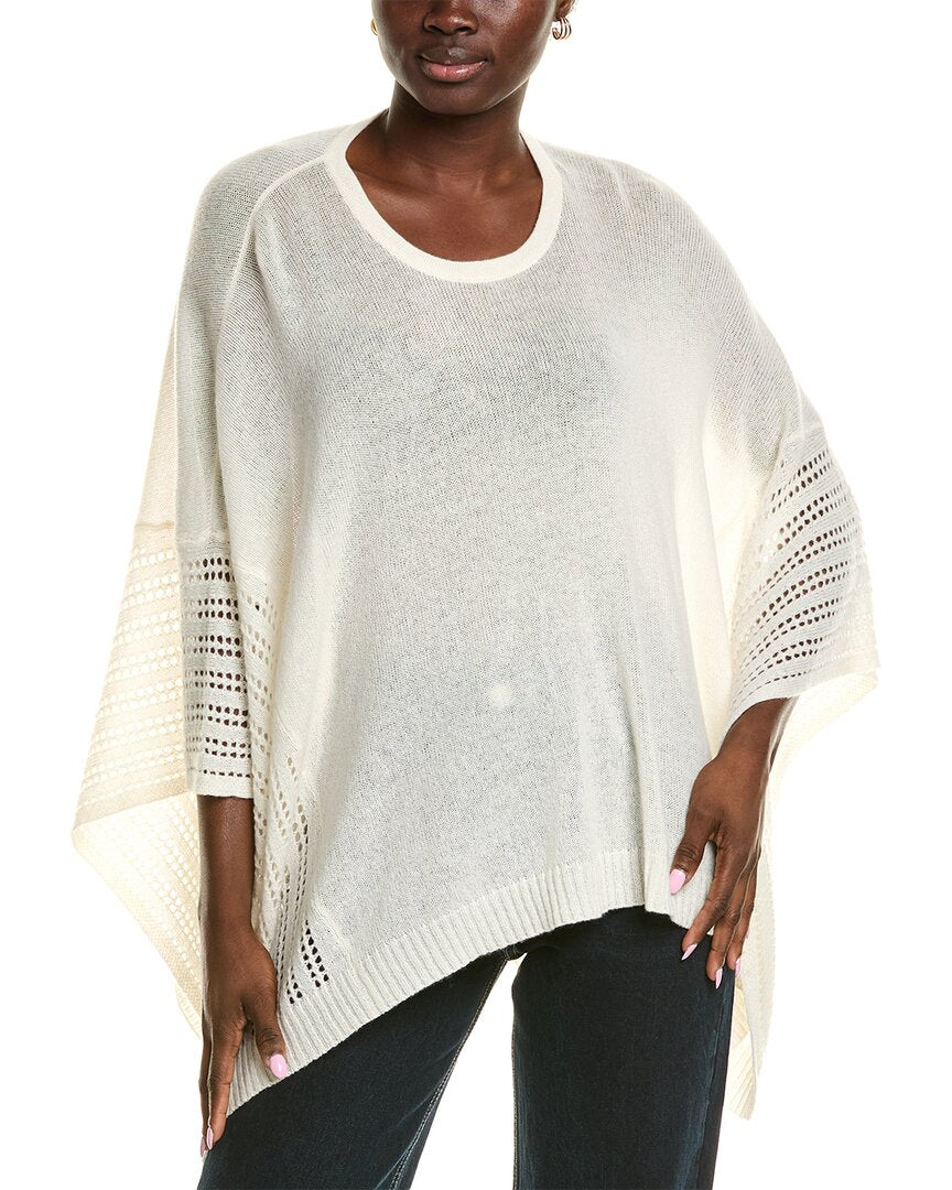 

Дж. Маклафлин Либра Кашемировое пончо J.McLaughlin, белый