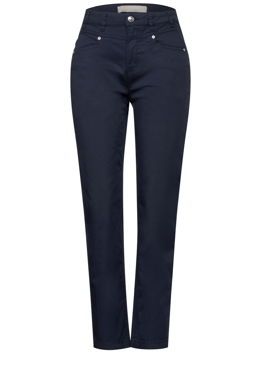 

Тканевые брюки STREET ONE Tapered Pants, темно-синий