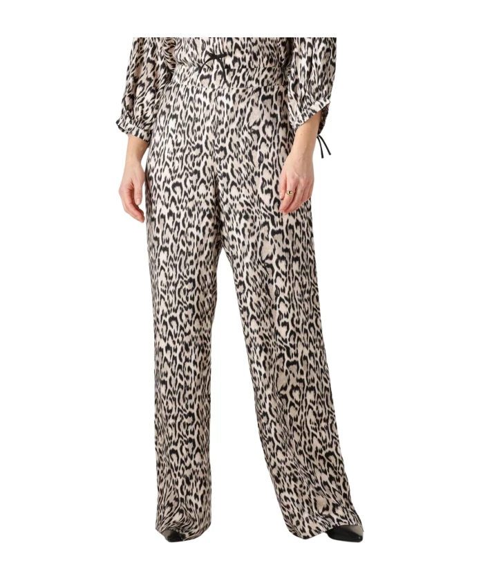 

Широкие длинные бежевые брюки Романа Jansen Amsterdam, мультиколор