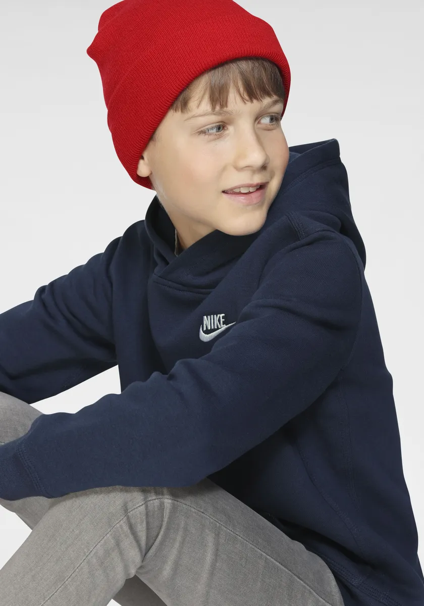 Толстовка с капюшоном Nike Sportswear "Club Big Kids' Pullover Hoodie", синий — фото 4