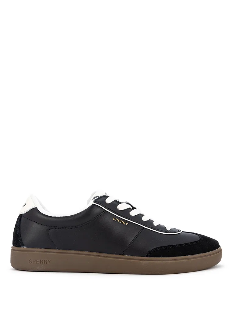 Мужские кожаные кроссовки Pier 90 Sperry, белый/черный