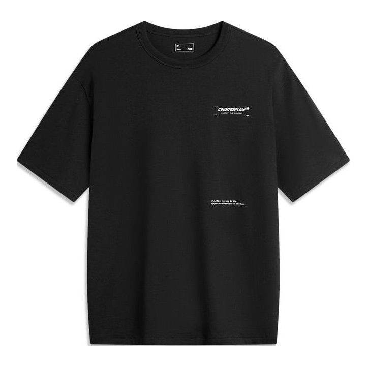 

Футболка Li-Ning Counterflow Graphic T-shirt 'Black', черный