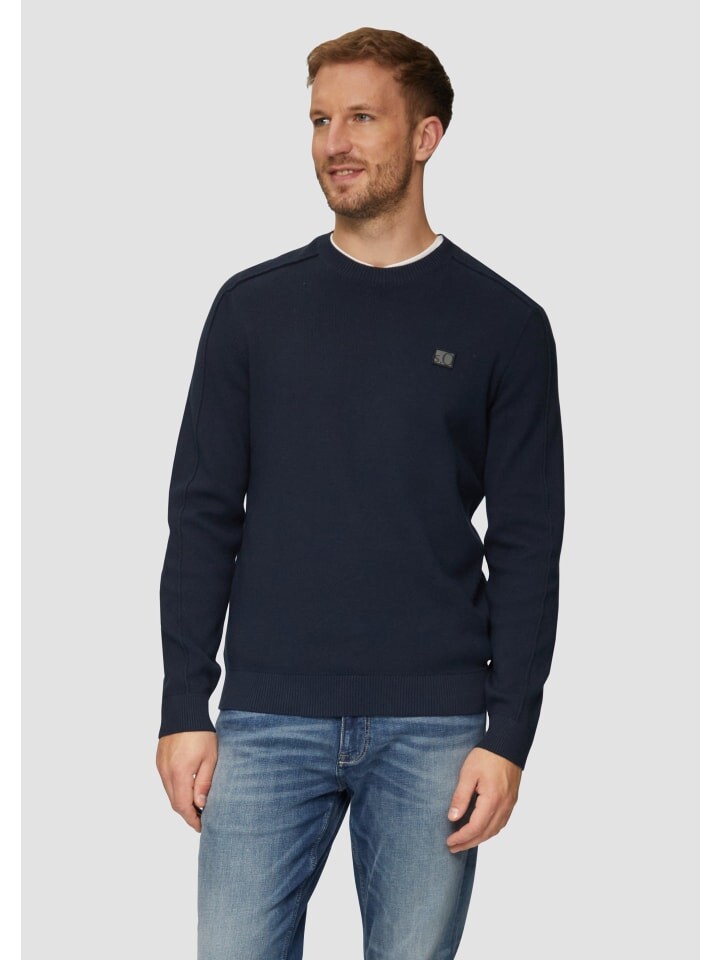

Пуловер s.Oliver Strickpullover langarm, синий