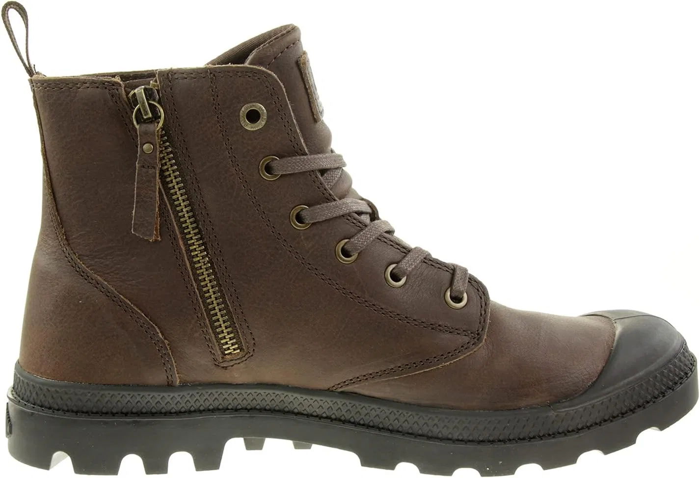 Унисекс ботинки-кроссовки Pampa Zip Leather Ess Palladium, Brown — фото 4
