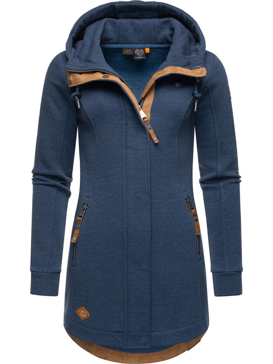 

Толстовка с капюшоном на молнии Ragwear Letty, темно-синий