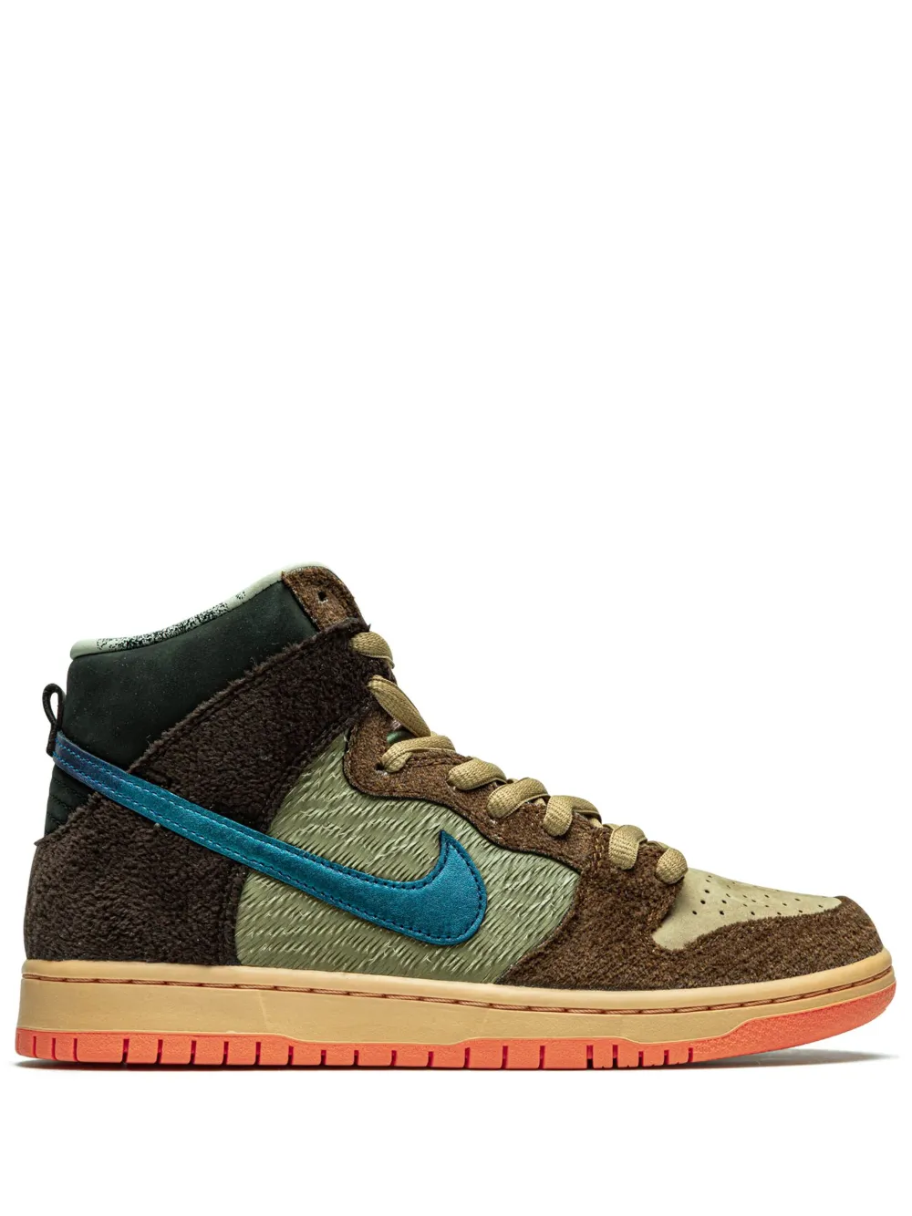 

Кроссовки SB Dunk High Turdunken из коллаборации с Concepts Nike, коричневый