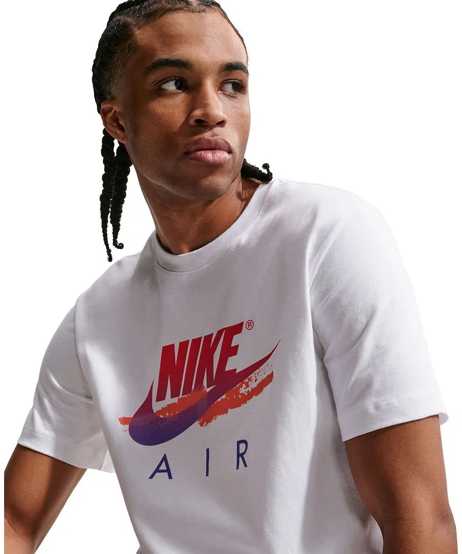 Мужская футболка с круглым вырезом DNA Futura Nike, White — фото 3