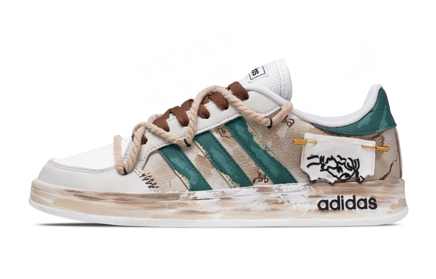 

Adidas Neo Кроссовки для скейтбординга Breaknet Ruins Low Top мужские коричневый зеленый