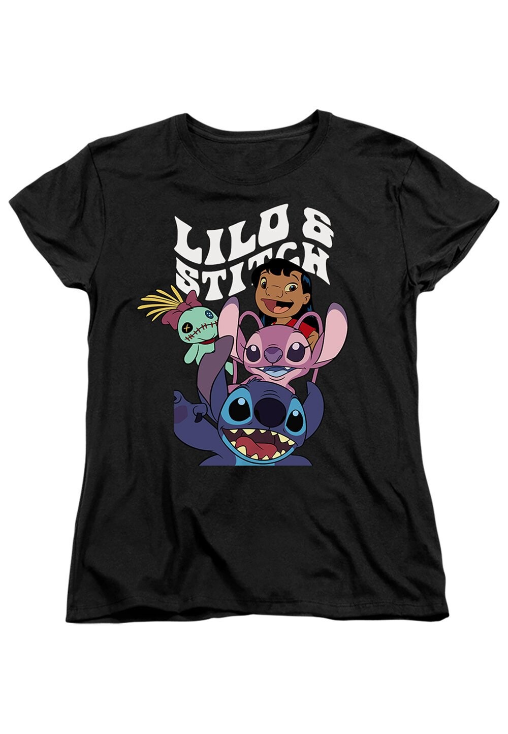 

Футболка с принтом LILO STITCH CHARACTER MONTAGE Disney, черный