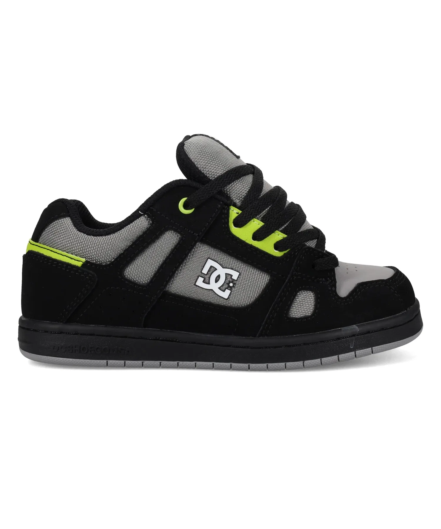 Детские кроссовки DC SHOES Ks STAG с логотипом серые — фото 2