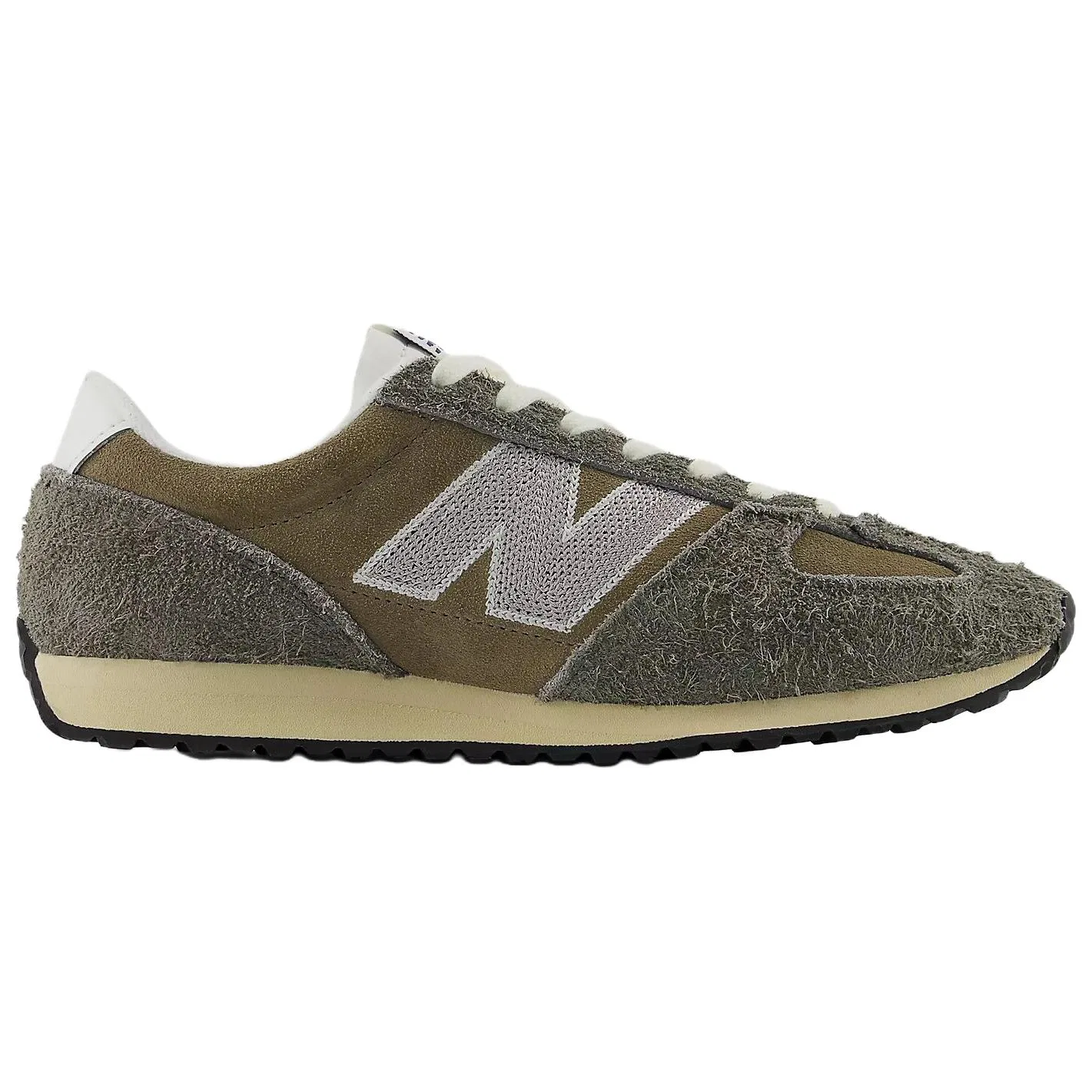 Кроссовки панельные New Balance серо-коричневые — фото 3