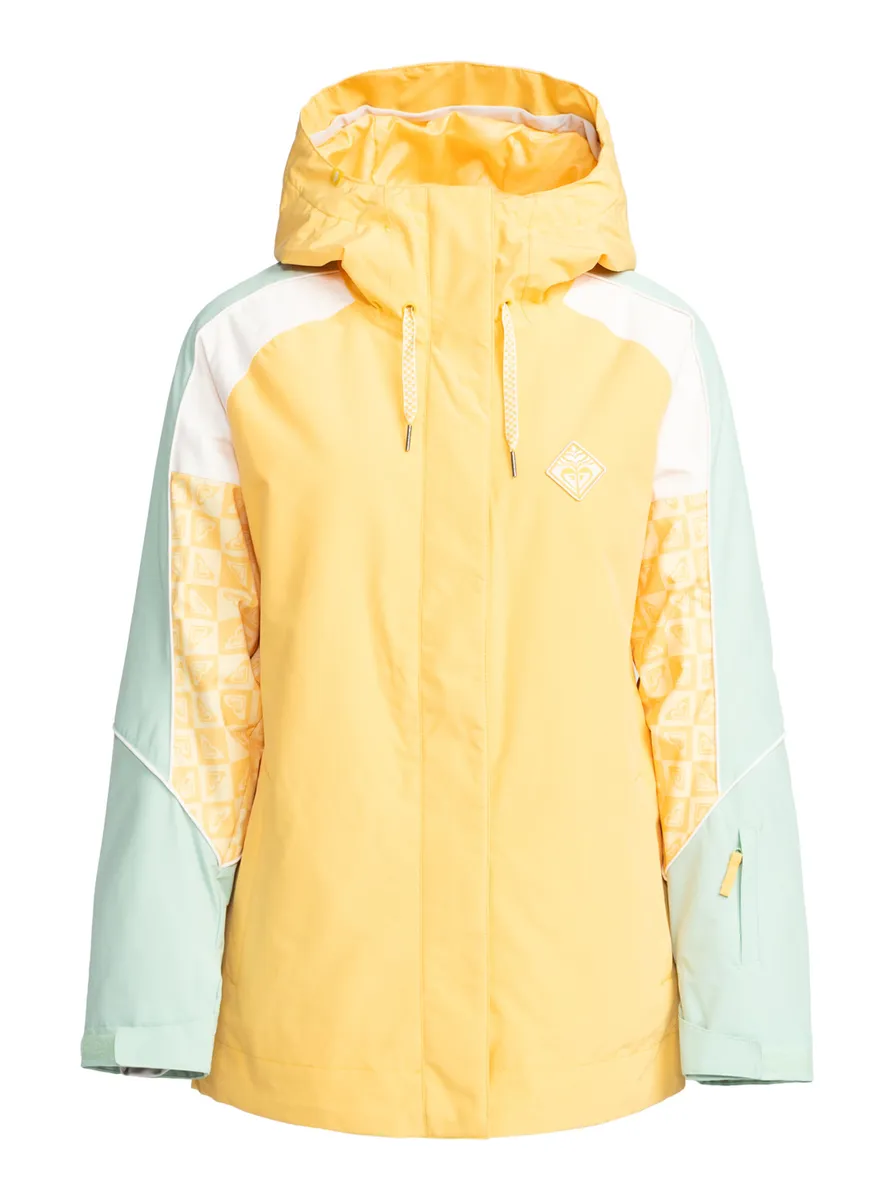 

Сноубордическая куртка Roxy "Highridge Hoodie", цвет Sunset Gold