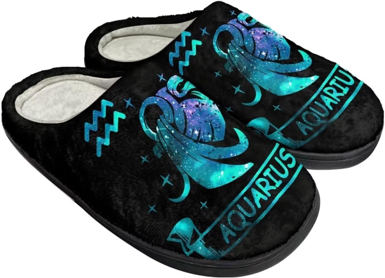 

Унисекс тапочки Howilath из фланели, с мультяшным узором психоделических животных, теплые, дышащие, с противоскользящей подошвой для дома, синий