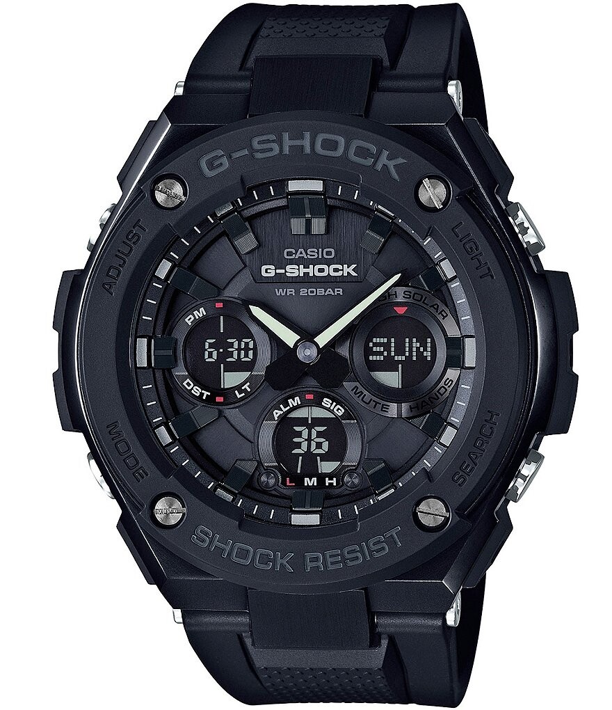 

Часы G-Shock G-Steel на солнечной батарее с полимерным ремешком Ana-Digi, черный