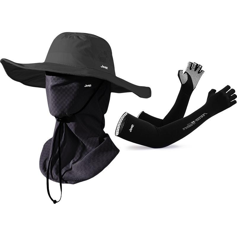 

Полиэстеровые ведро-шляпы для мужчин Jeep, черный set 2