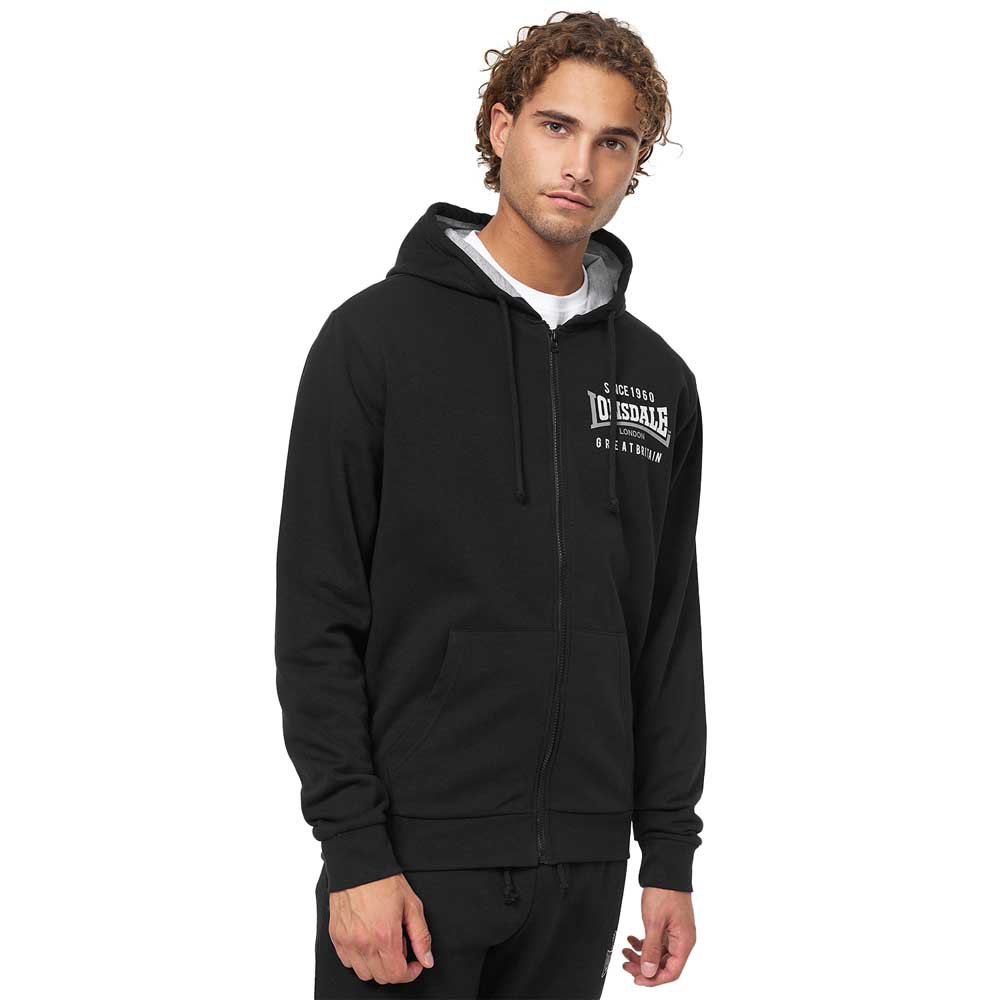 

Толстовка Lonsdale Lintmill Full Zip, черный